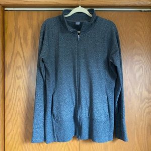GapFit Marled Grey Full-Zip up Jacket